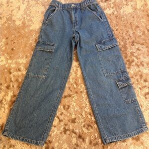 Zara Kids Denim Cargo Pants